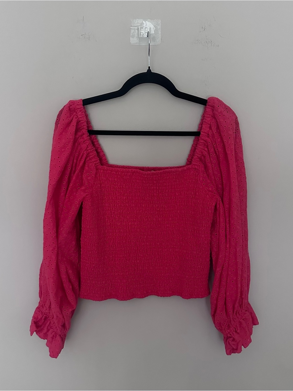 Hutch Smocked Square-Neck Top